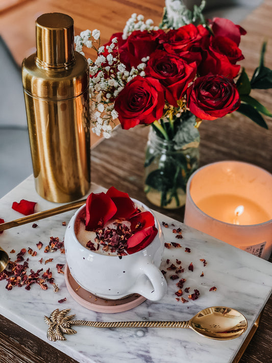 Honey and Rose Latte